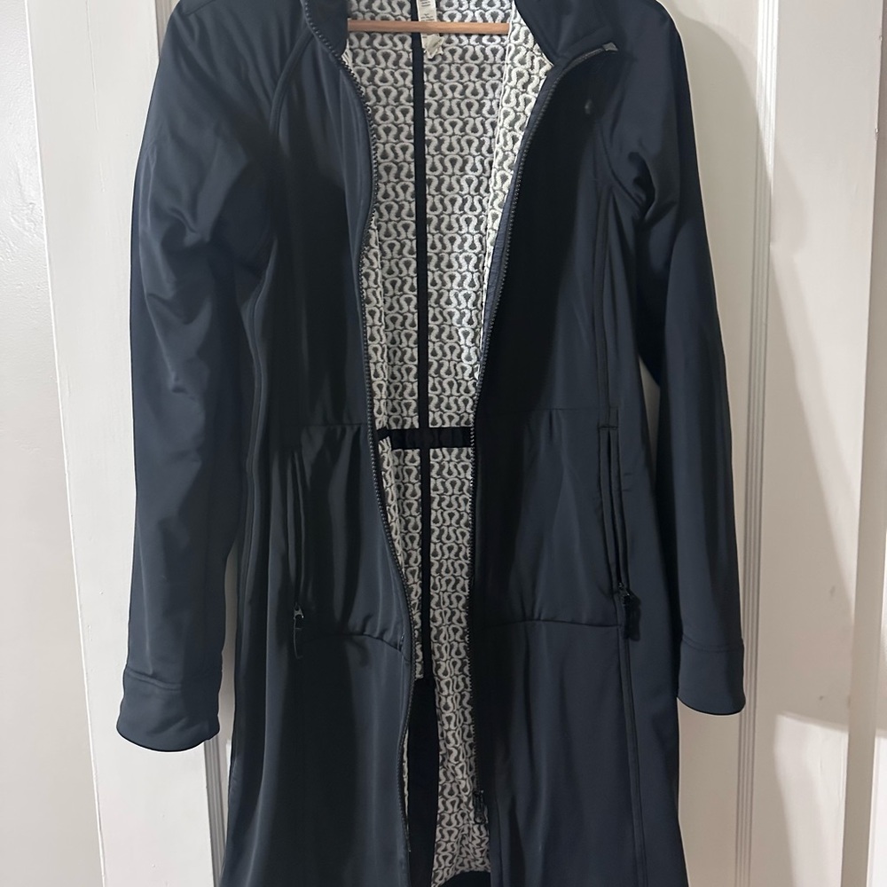 Lululemon Athletica Black Trench Coat
